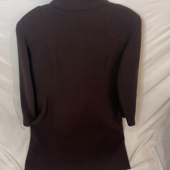 Marc New York Virgin Wool Textured/Patch Long PeaCoat Size 12 RARE - Picture 6 of 16